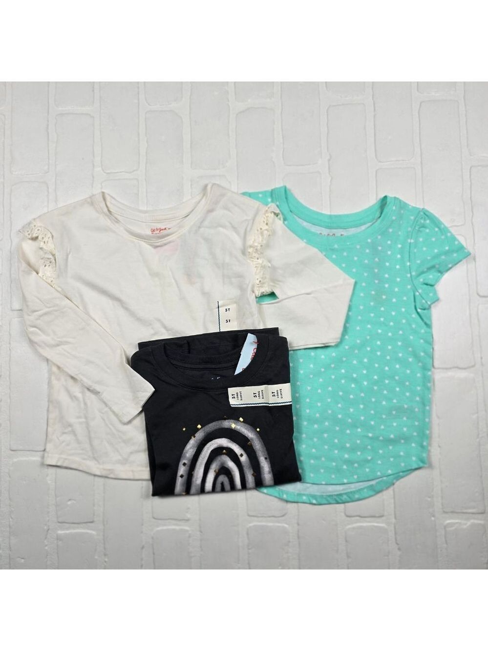 Cat & Jack Girls 5T Top Bundle 3 Pieces